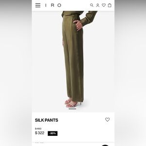 IRO Silk Wide Leg Pants